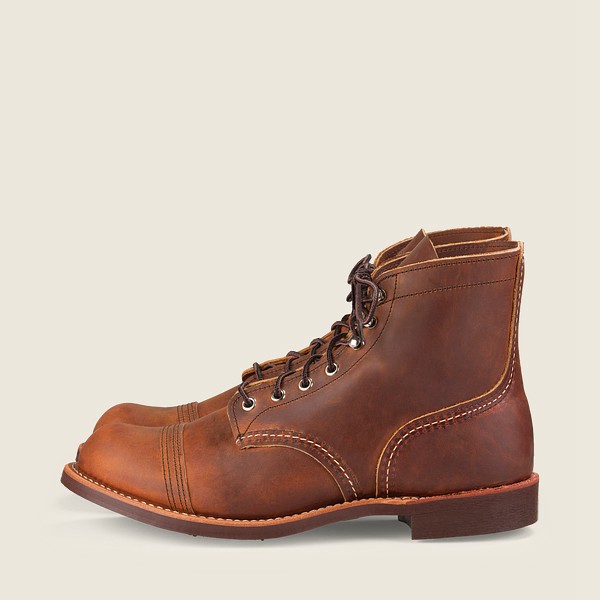 Red Wing Heritage Boots Brown - Mens Iron Ranger - 6-inchr Rough & Tough Leather - 2367-PQZBR